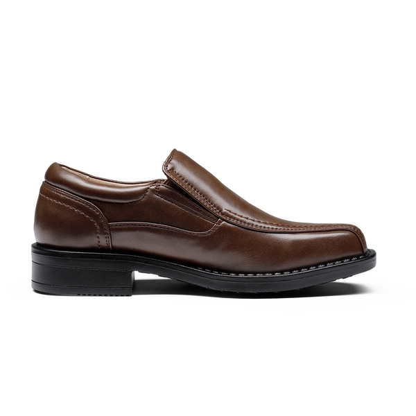 Boys' Memory Foam Dress Loafers - DARK BROWN - 2
